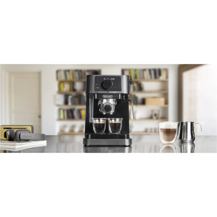 Refurbished Delonghi Stilosa Manual Espresso Coffee Machine Black