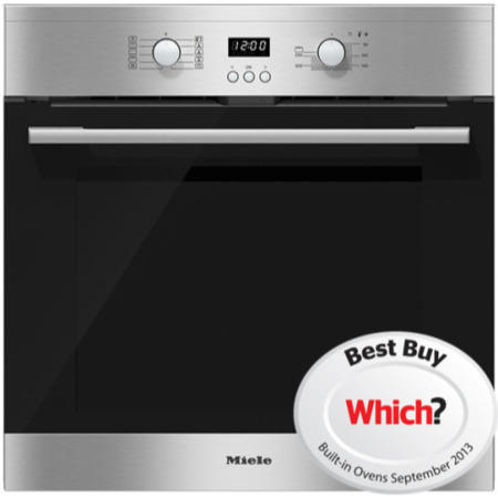 Refurbished Miele H2361BPclst EasyControl 60cm Single Built In Electric Oven With Pyrolytic Cleaning CleanSteel