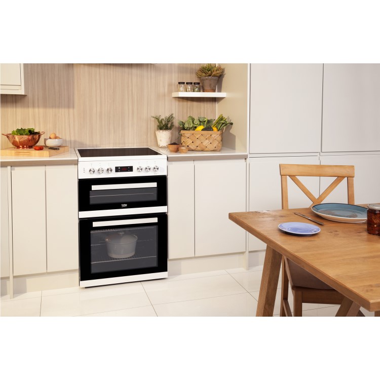 Beko 60cm Electric Cooker - Silver