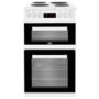 Refurbished Beko KDV555AW 50cm Double Oven Electric Cooker White