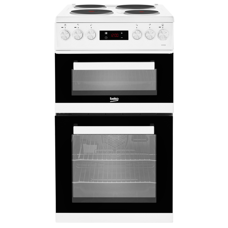 Refurbished Beko KDV555AW 50cm Double Oven Electric Cooker White