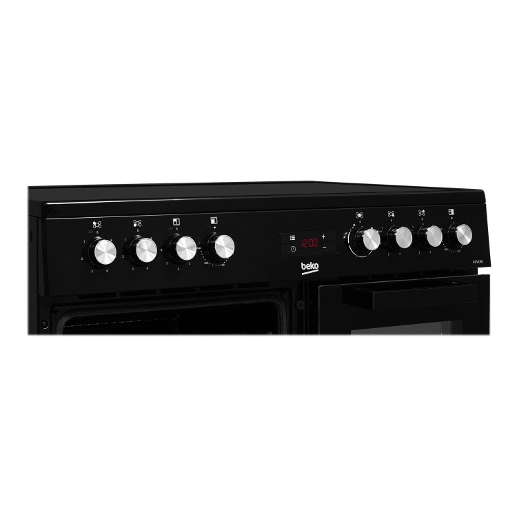 Beko 90cm Double Oven Range Cooker - Black