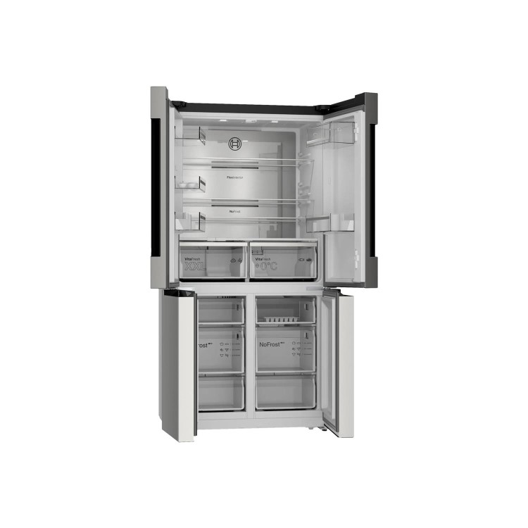 Refurbished Bosch Serie 6 KFN96APEAG Freestanding 605 Litre Fridge Freezer EasyClean Stainless Steel