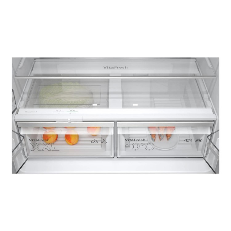 Refurbished Bosch Serie 6 KFN96APEAG Freestanding 605 Litre Fridge Freezer EasyClean Stainless Steel