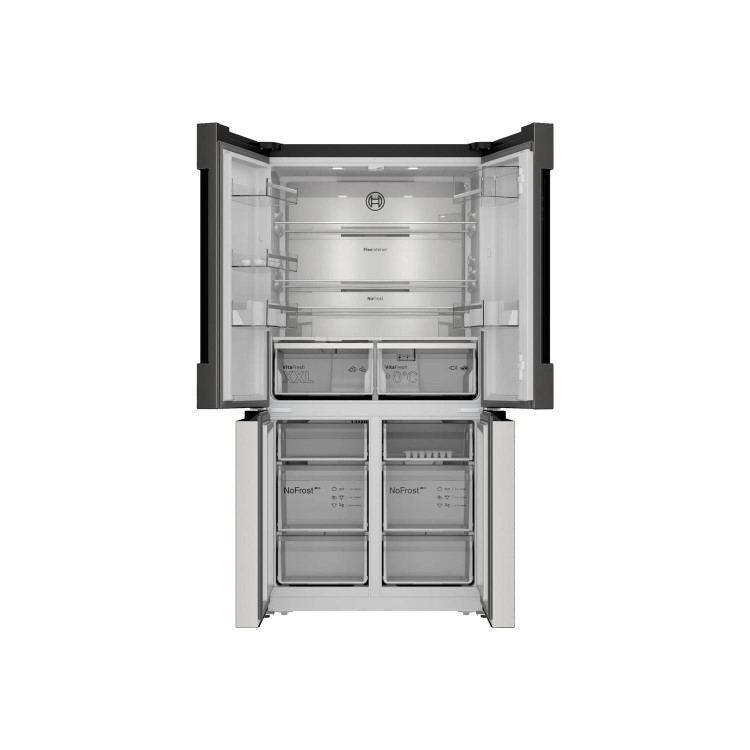 Refurbished Bosch Serie 6 KFN96APEAG Freestanding 605 Litre Fridge Freezer EasyClean Stainless Steel