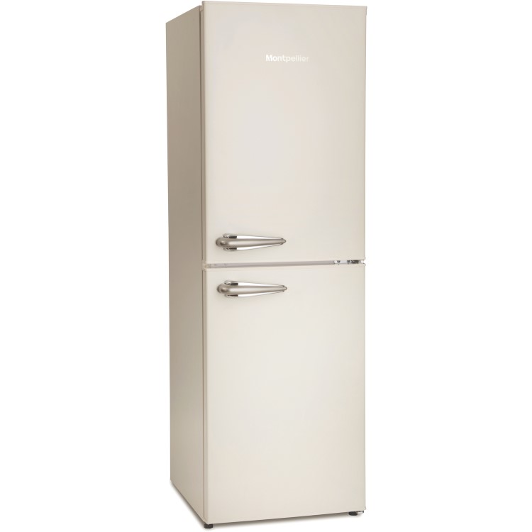 Montpellier MAB148C Retro Style 50-50 Freestanding Fridge Freezer - Cream