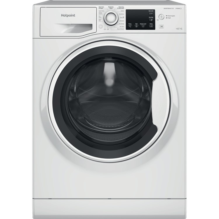 Refurbished Hotpoint NDB11724WUK Freestanding 11/7KG 1600 Spin Washer Dryer White