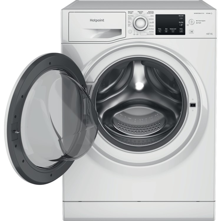 Refurbished Hotpoint NDB11724WUK Freestanding 11/7KG 1600 Spin Washer Dryer White