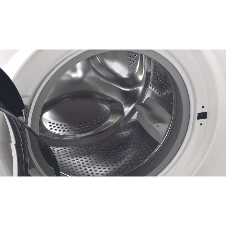 Refurbished Hotpoint AntiStain NSWM1046WUK Freestanding 10KG 1400 Spin Washing Machine White