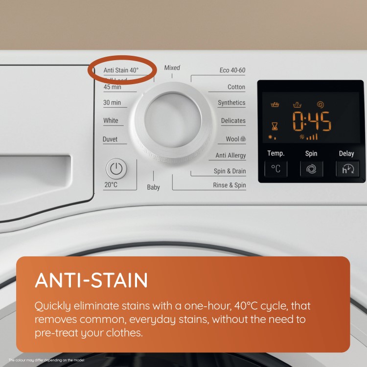 Hotpoint AntiStain 8kg 1400rpm Washing Machine - White