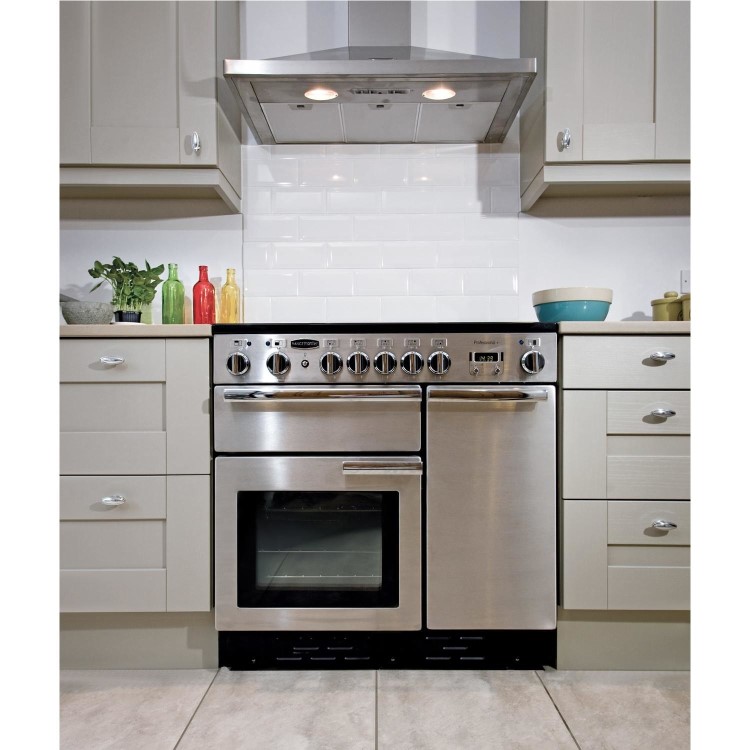 Rangemaster Professional Plus 90cm Electric Induction Range Cooker - Stainless Steel