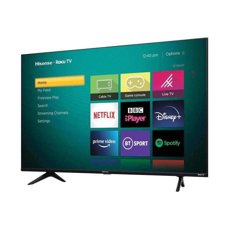 Refurbished Hisense Roku A5200G 55" 4K Ultra HD with HDR LED Freeview Play Smart TV