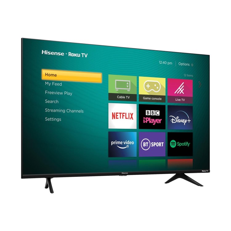 Refurbished Hisense Roku A5200G 55" 4K Ultra HD with HDR LED Freeview Play Smart TV