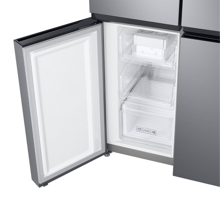 Refurbished Samsung RF48A401EM9 Freestanding 488 Litre Frost Free American Fridge Freezer with Twin Cooling Plus Silver