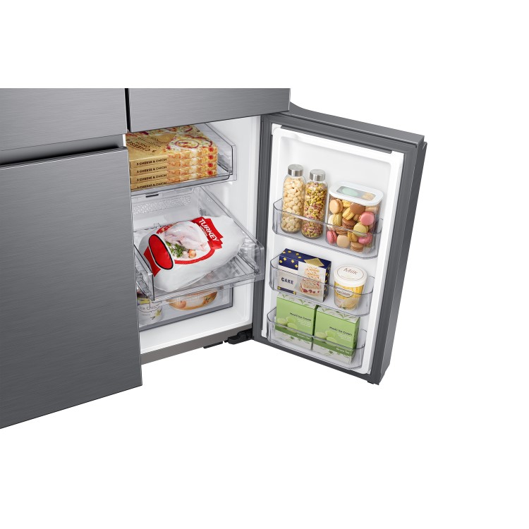 Refurbished Samsung RF65A967FS9 Freestanding 647 Litre Frost Free American Fridge Freezer Silver