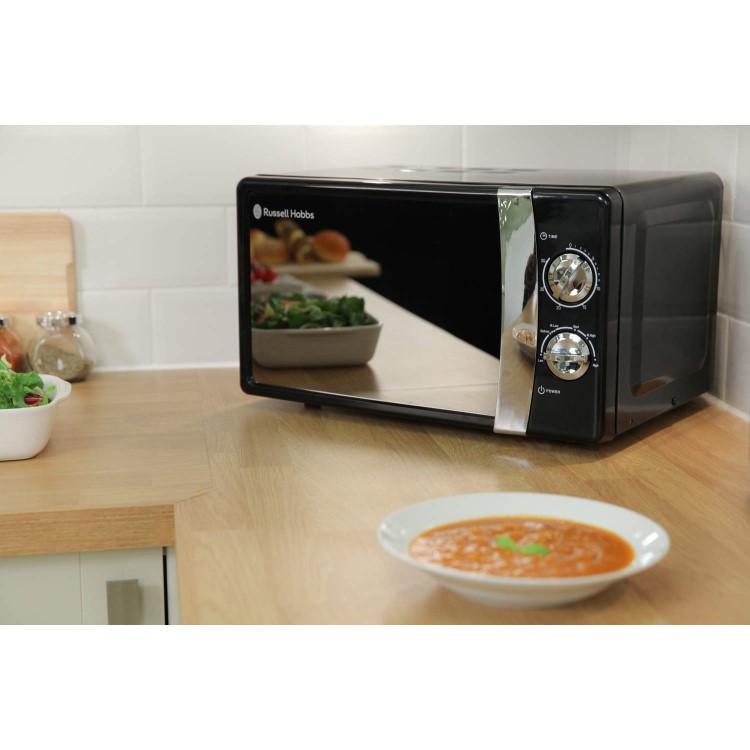 Russell Hobbs Classic 17L Freestanding Solo Microwave - Black