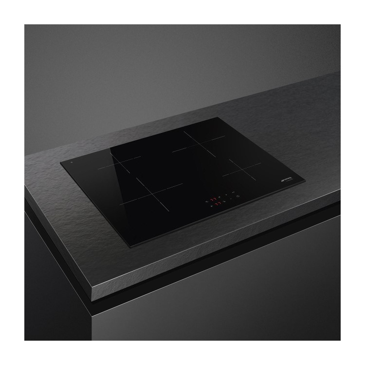 Refurbished Smeg SI2641D 60cm Touch Control Four Zone Induction Hob Black