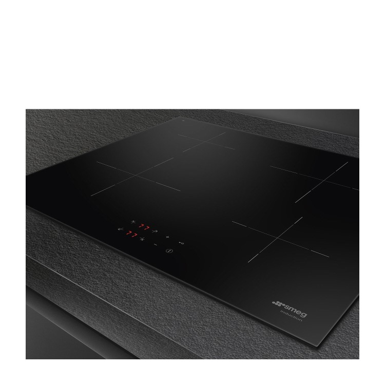 Refurbished Smeg SI2641D 60cm Touch Control Four Zone Induction Hob Black