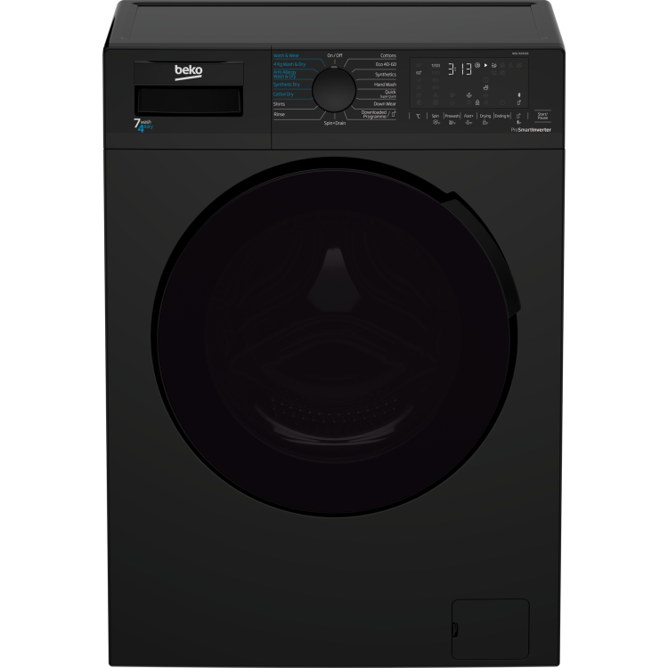 Beko 7kg Wash 4kg Dry Washer Dryer - Black