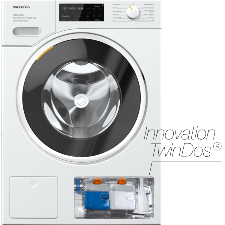 Miele 8kg 1400rpm Freestanding Washing Machine - White