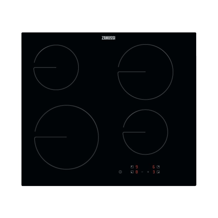 Refurbished Zanussi ZHRN641K 60cm 4 Zone Ceramic Hob Black