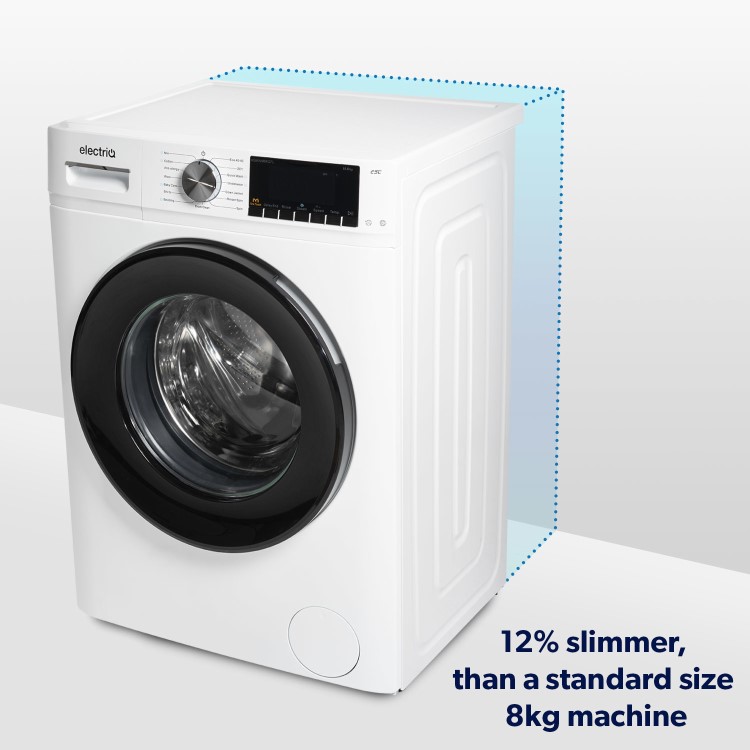 electriQ 8kg 1400rpm Washing Machine - White