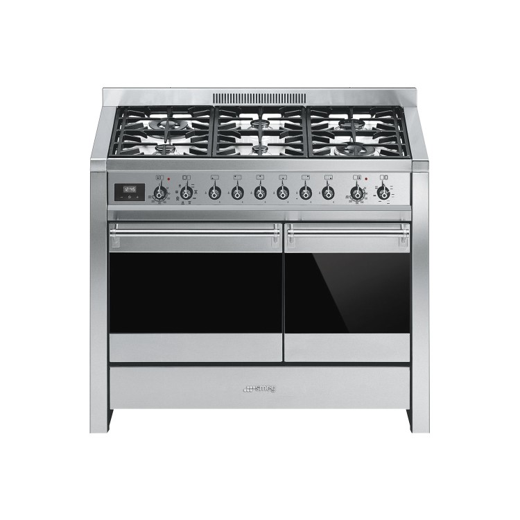 Smeg Opera 100cm Dual Fuel Range Cooker - Stainless Steel