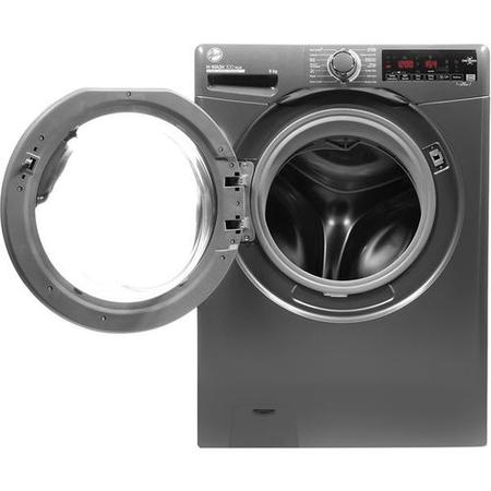 Refurbished Hoover H-Wash 300 H3W68TMGGE Smart Freestanding 8KG 1600 Spin Washing Machine Graphite