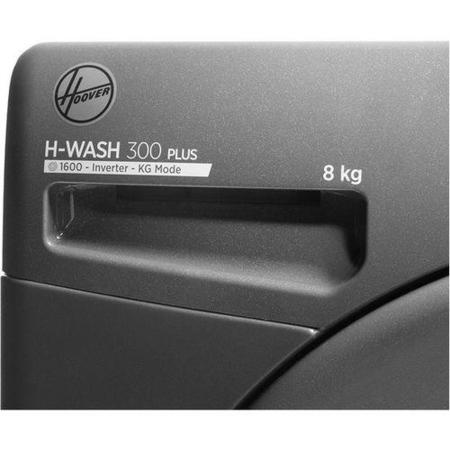 Refurbished Hoover H-Wash 300 H3W68TMGGE Smart Freestanding 8KG 1600 Spin Washing Machine Graphite