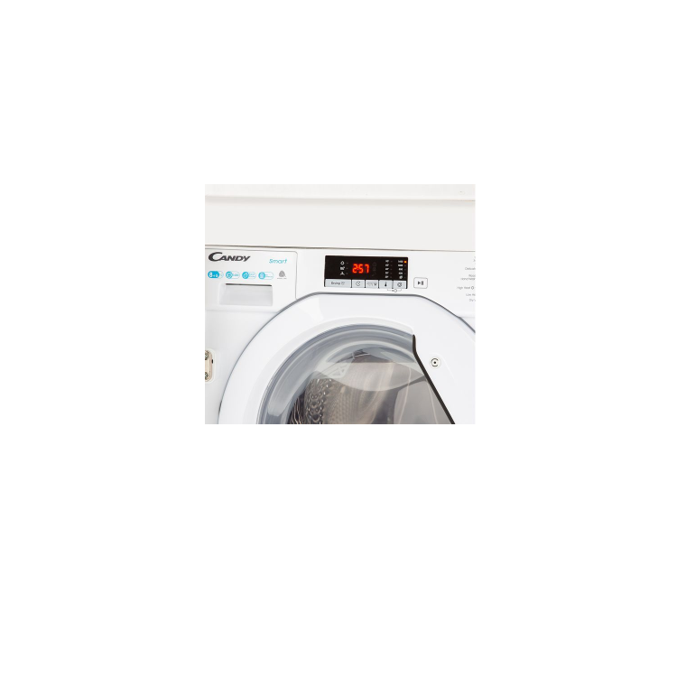 Refurbished Candy CBD485D2E Smart Integrated 8/5KG 1400 Spin Washer Dryer White