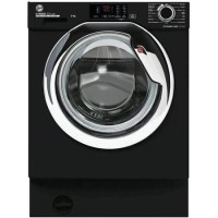 Refurbished Hoover H-Wash 300 Lite HBWS49D3ACBE Integrated 9KG 1400 Spin Washing Machine Black