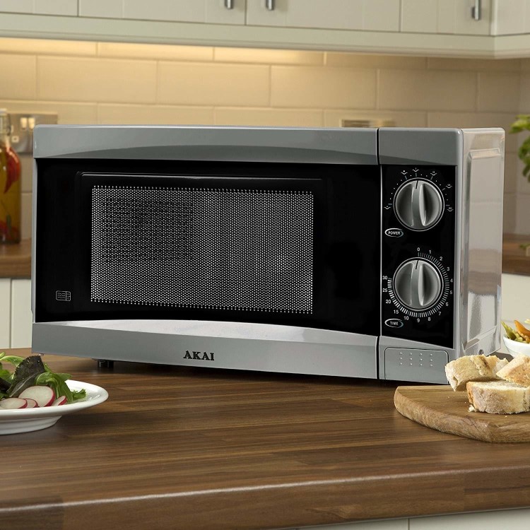 Akai A24002 20L 800W Manual Microwave - Silver