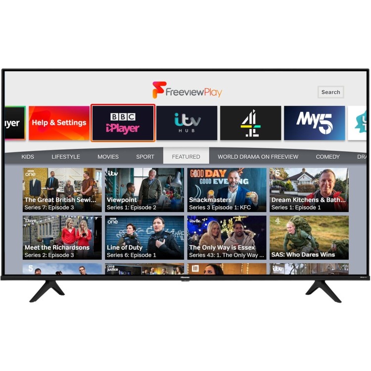 Hisense A6G 75 Inch 4K HDR Freeview Alexa Built-in Smart TV