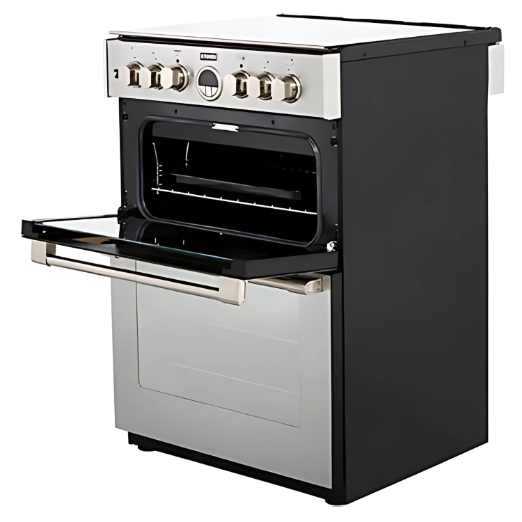 Refurbished Stoves Sterling 600DF 60cm Dual Fuel Mini Range Cooker Stainless Steel