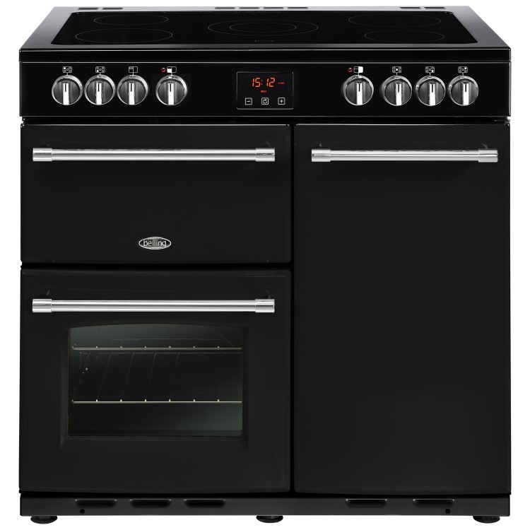 Belling Farmhouse 90E 90cm Electric Range Cooker - Black