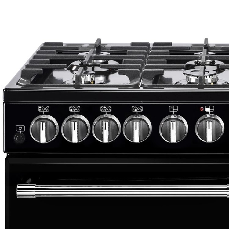 Refurbished Belling Farmhouse 100DFT 100cm Dual Fuel Range Cooker Black