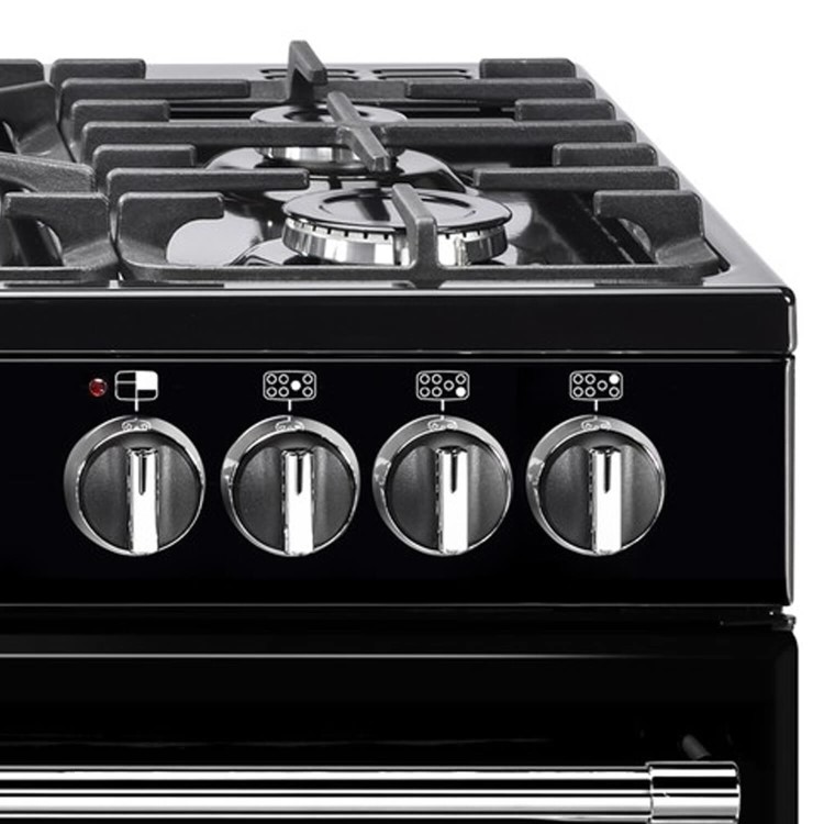 Refurbished Belling Farmhouse 100DFT 100cm Dual Fuel Range Cooker Black