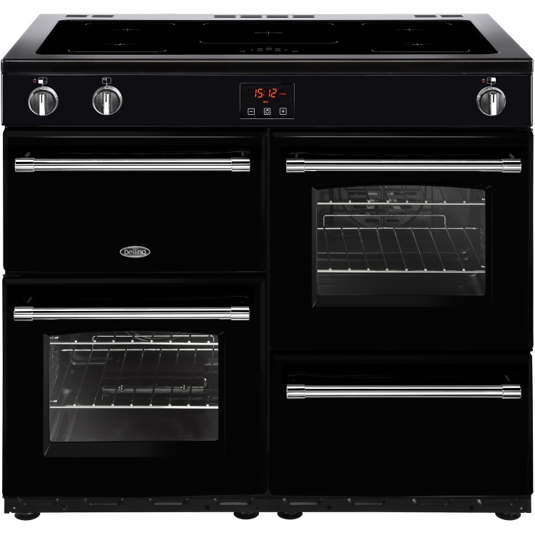 Belling Farmhouse 100Ei 100cm Electric Induction Range Cooker - Black