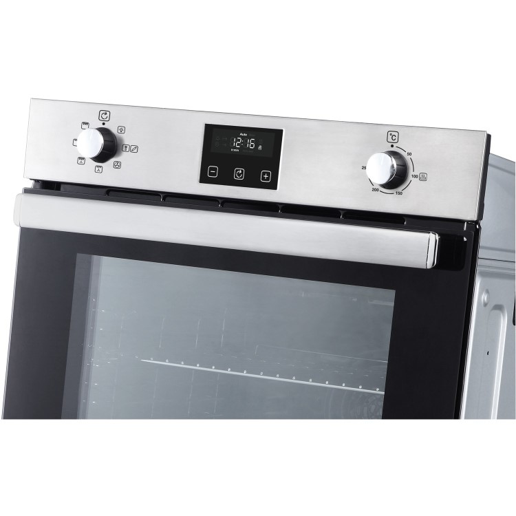 Refurbished Belling BI602FP 60cm Single Built In Electric Oven Stainless Steel