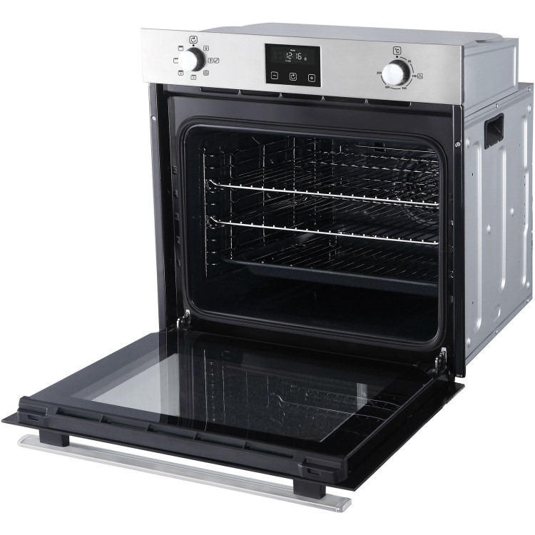 Refurbished Belling BI602FP 60cm Single Built In Electric Oven Stainless Steel