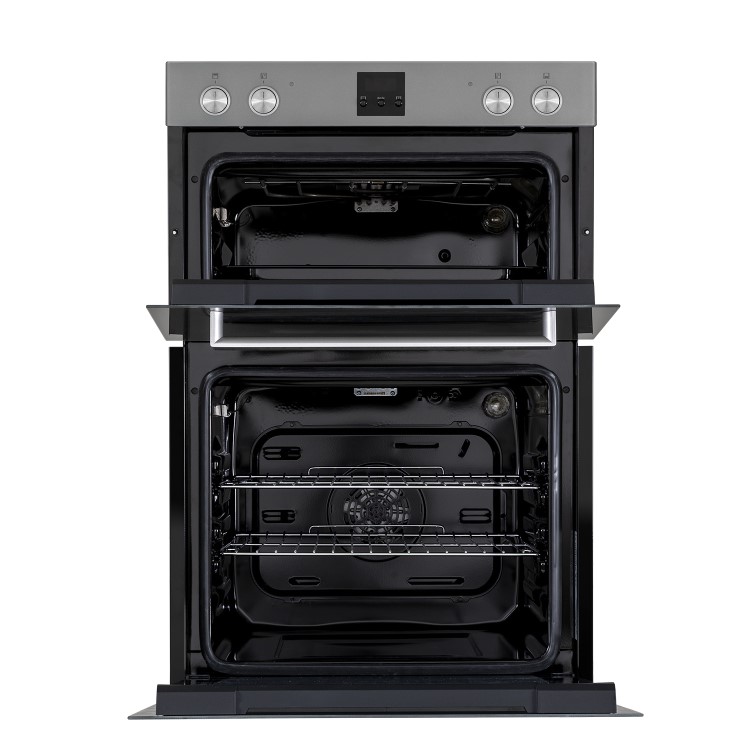 electriQ Electric Built In Double Oven - Lunar Grey