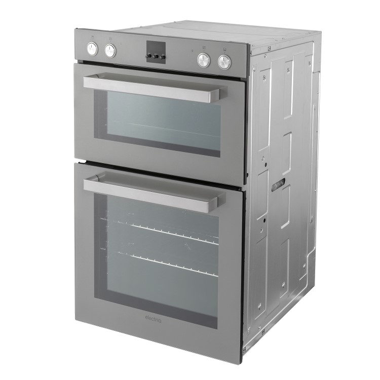 electriQ Electric Built In Double Oven - Lunar Grey