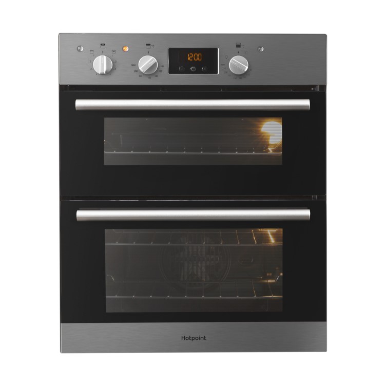 Refurbished Hotpoint Luce DU2540IX 60cm Double Built Under Electric Oven Stainless Steel