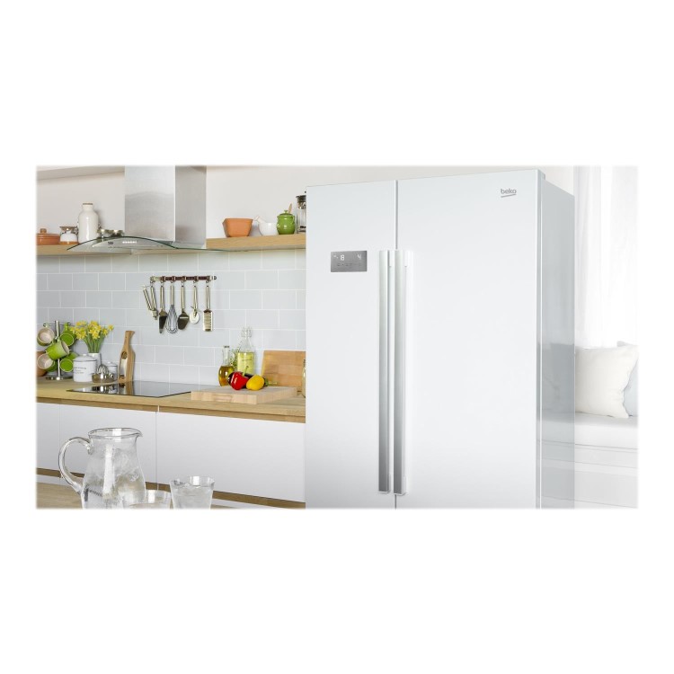 Refurbished Beko ASL141W 635 Litre Frost Free American Fridge Freezer