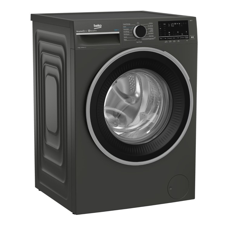 Refurbished Beko B3W5841IG Freestanding 8KG 1400 Spin Washing Machine Graphite