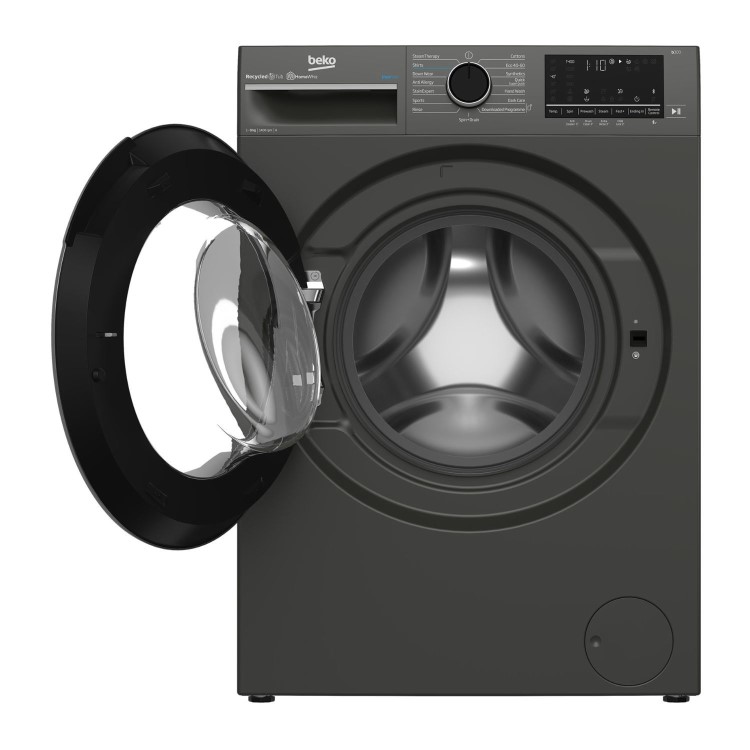 Refurbished Beko B3W5841IG Freestanding 8KG 1400 Spin Washing Machine Graphite