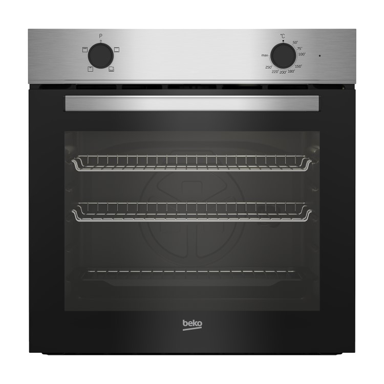 Refurbished Beko BBRIC21000X 60cm Single Built In Electric Oven Stainless Steel