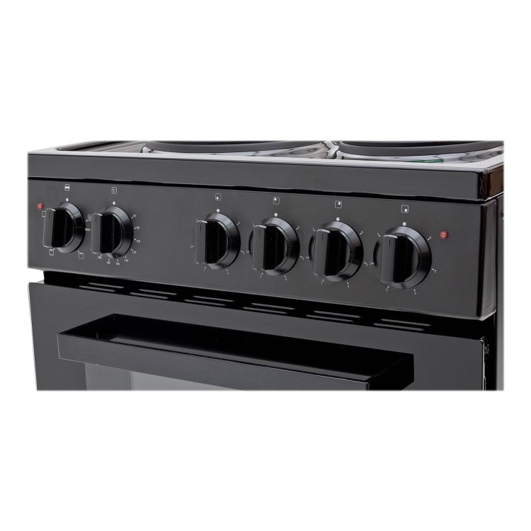 Refurbished Bush BESAW50B 50cm Single Electric Cooker Black