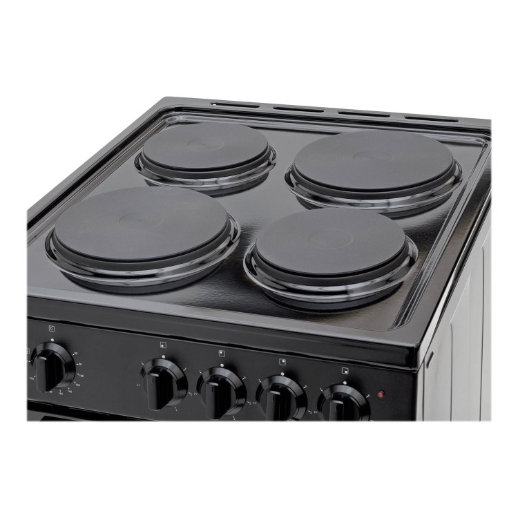 Refurbished Bush BESAW50B 50cm Single Electric Cooker Black