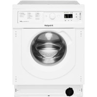 Refurbished Hotpoint Anti-stain BIWDHG75148UKN Integrated 7/5KG 1400 Spin Washer Dryer White